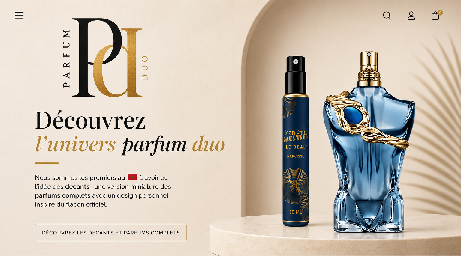 Parfum Duo - decants et parfums complets